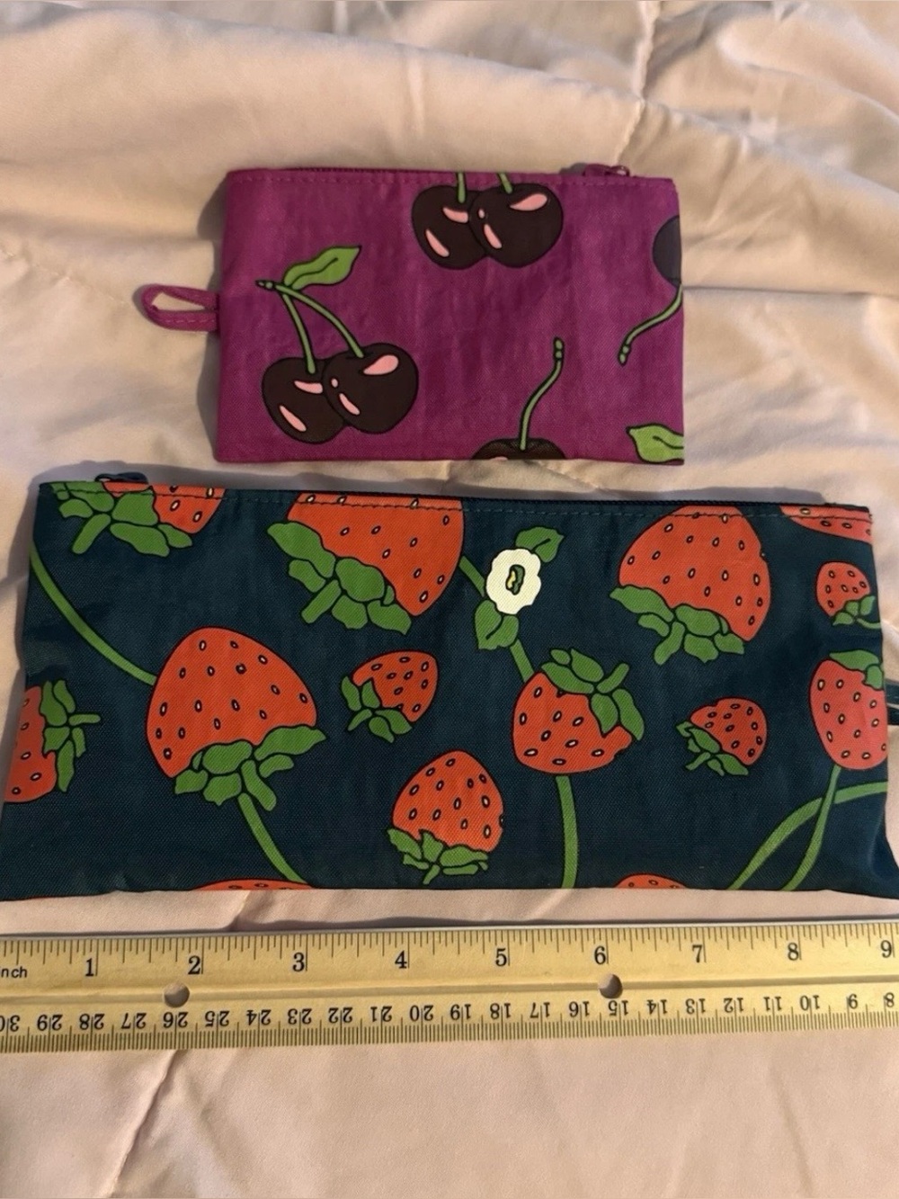 Baggu medium and small flat pouches
